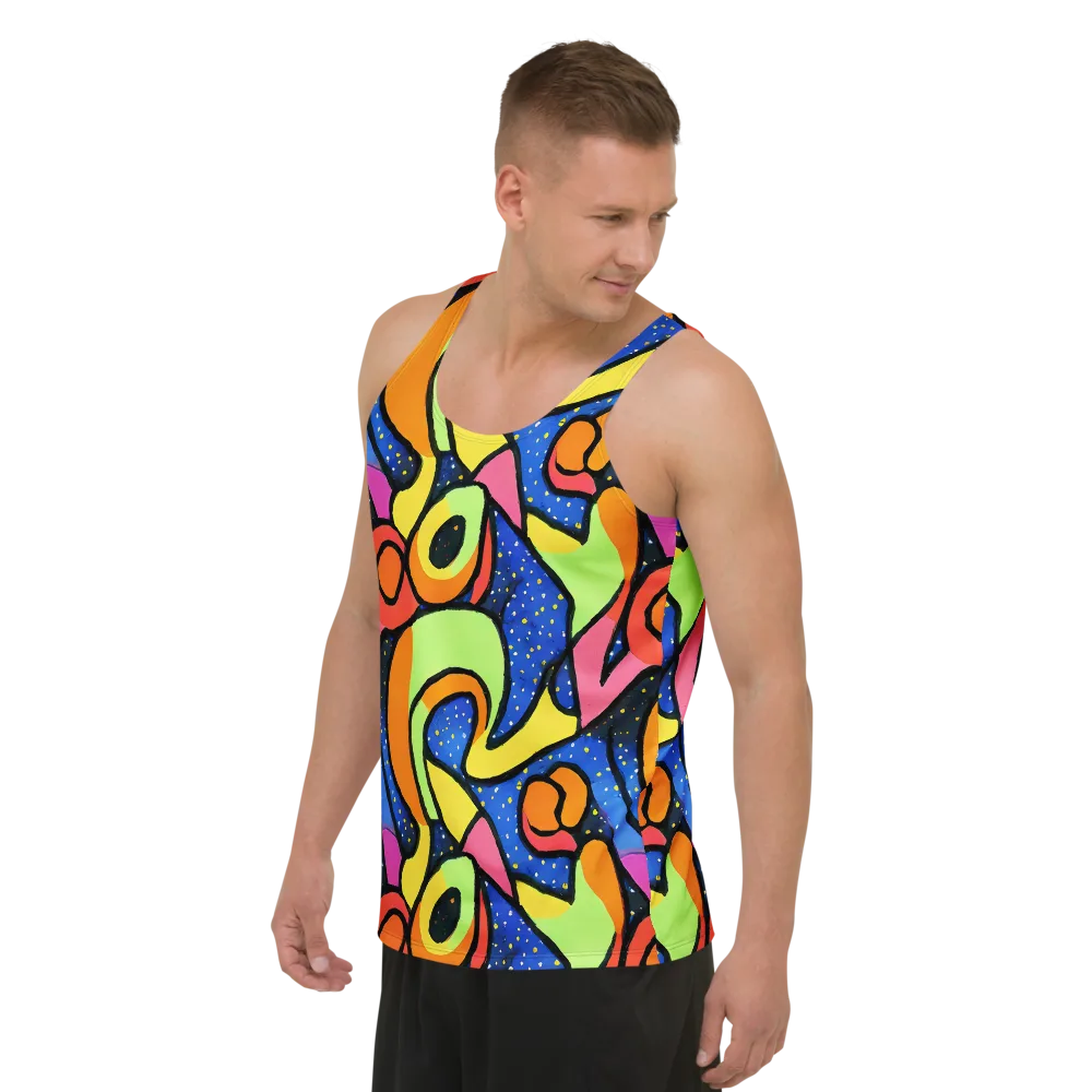 Electric Petal on Men's Tank Top — Left Front