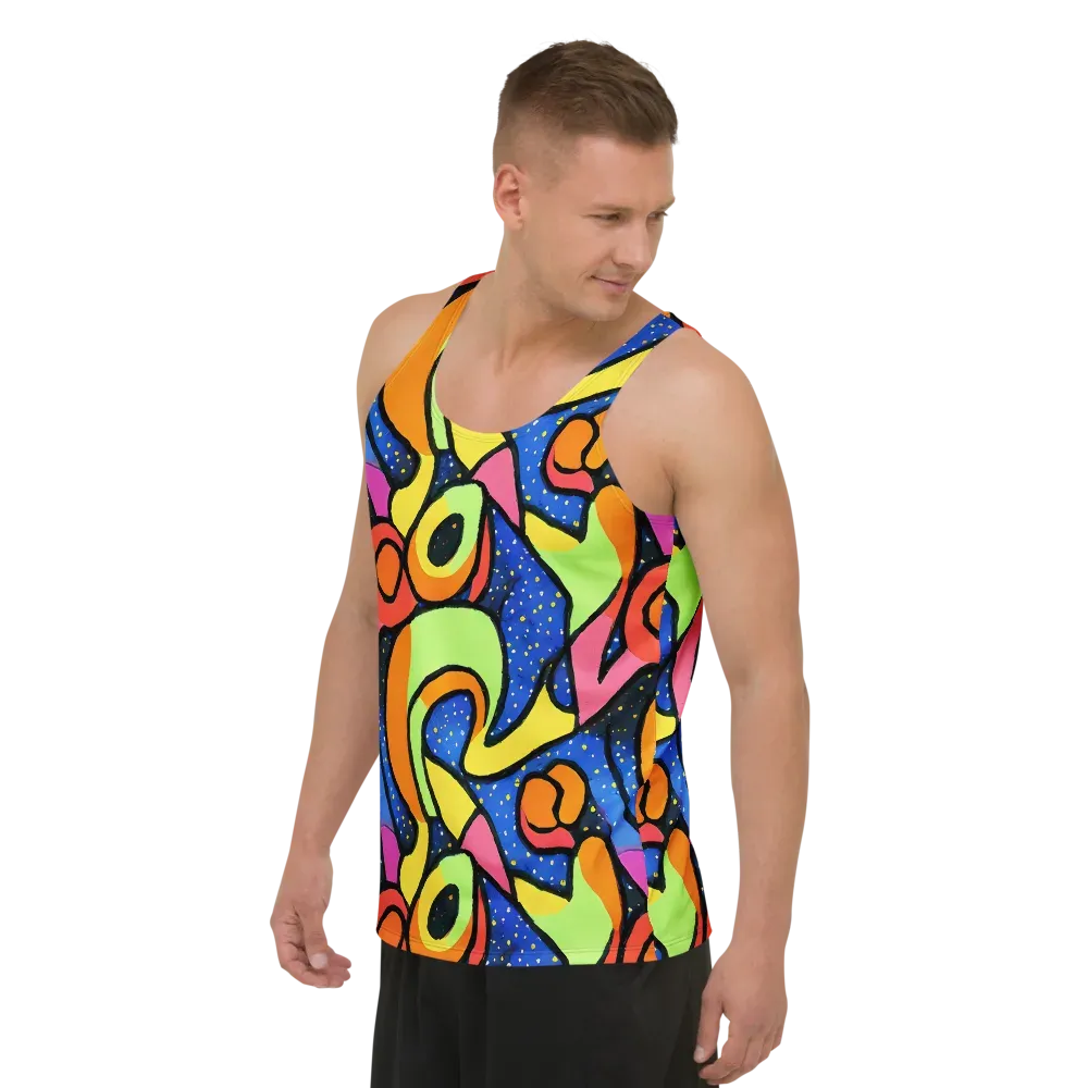Electric Petal on Men's Tank Top — Left Front