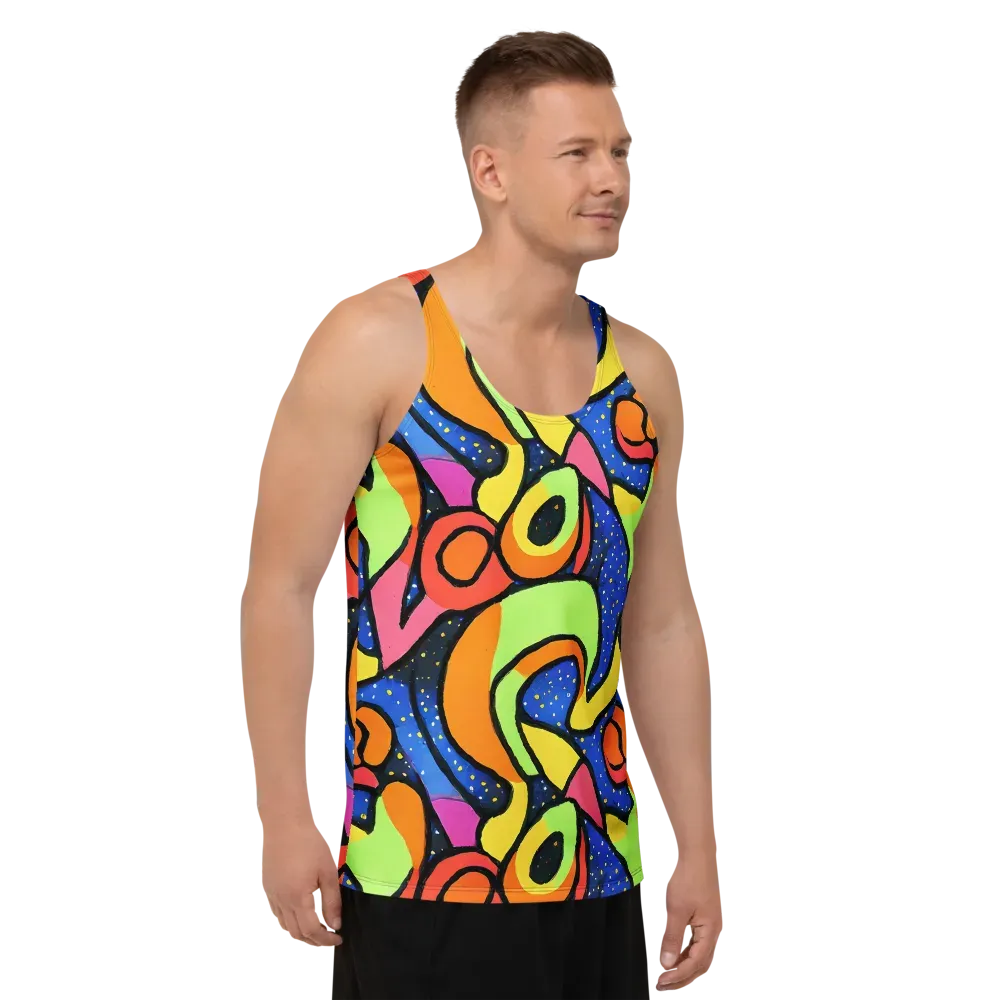 Electric Petal on Men's Tank Top — Right Front