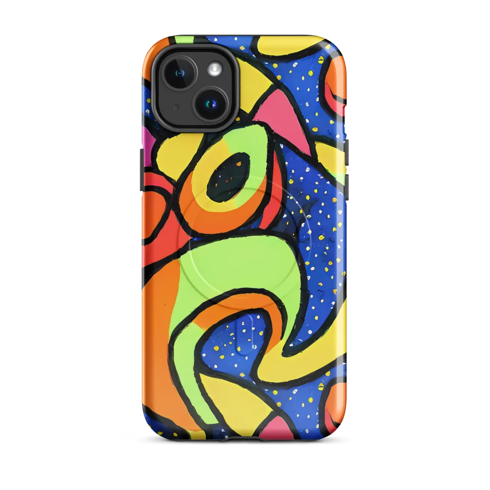 Electric Petal on MagSafe Tough Case for iPhone® — Front