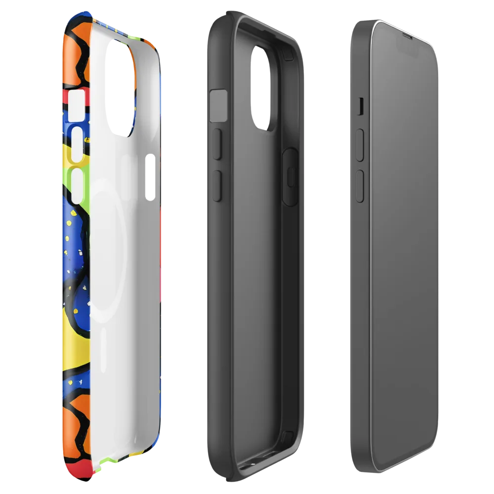 Electric Petal on MagSafe Tough Case for iPhone® — Front