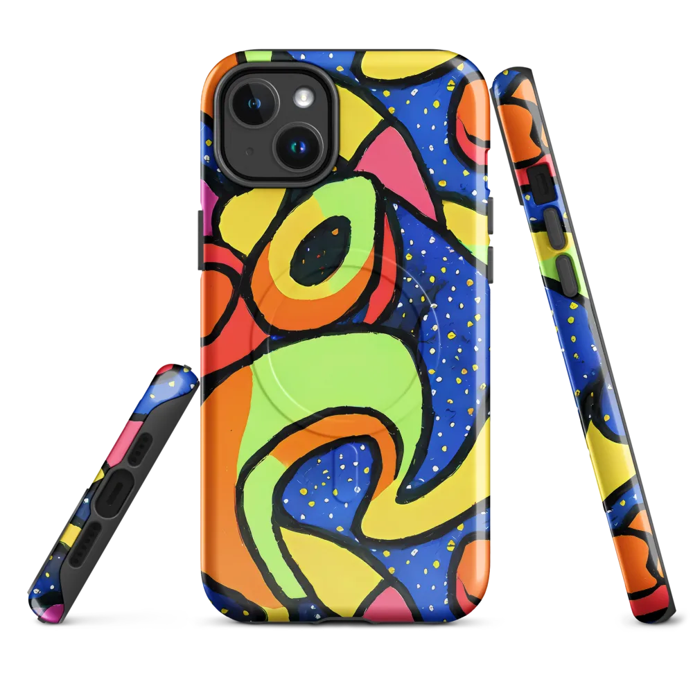 Electric Petal on MagSafe Tough Case for iPhone® — Front