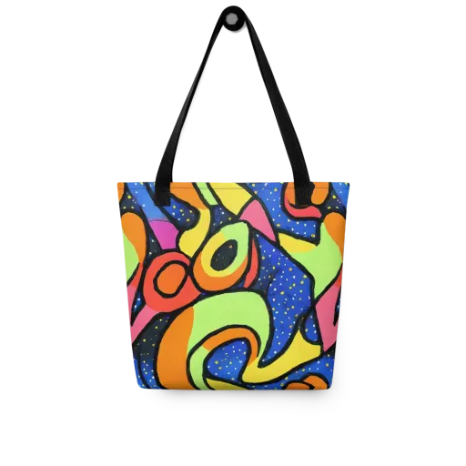 Electric Petal on a Tote Bag