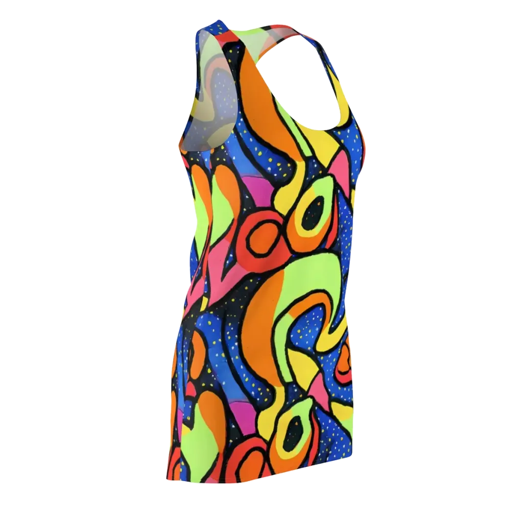 Electric Petal on Racerback Dress — Front Side