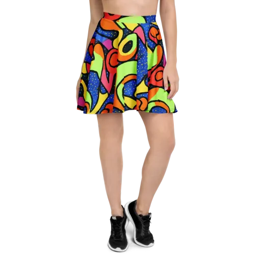 Electric Petal on a Skater Skirt