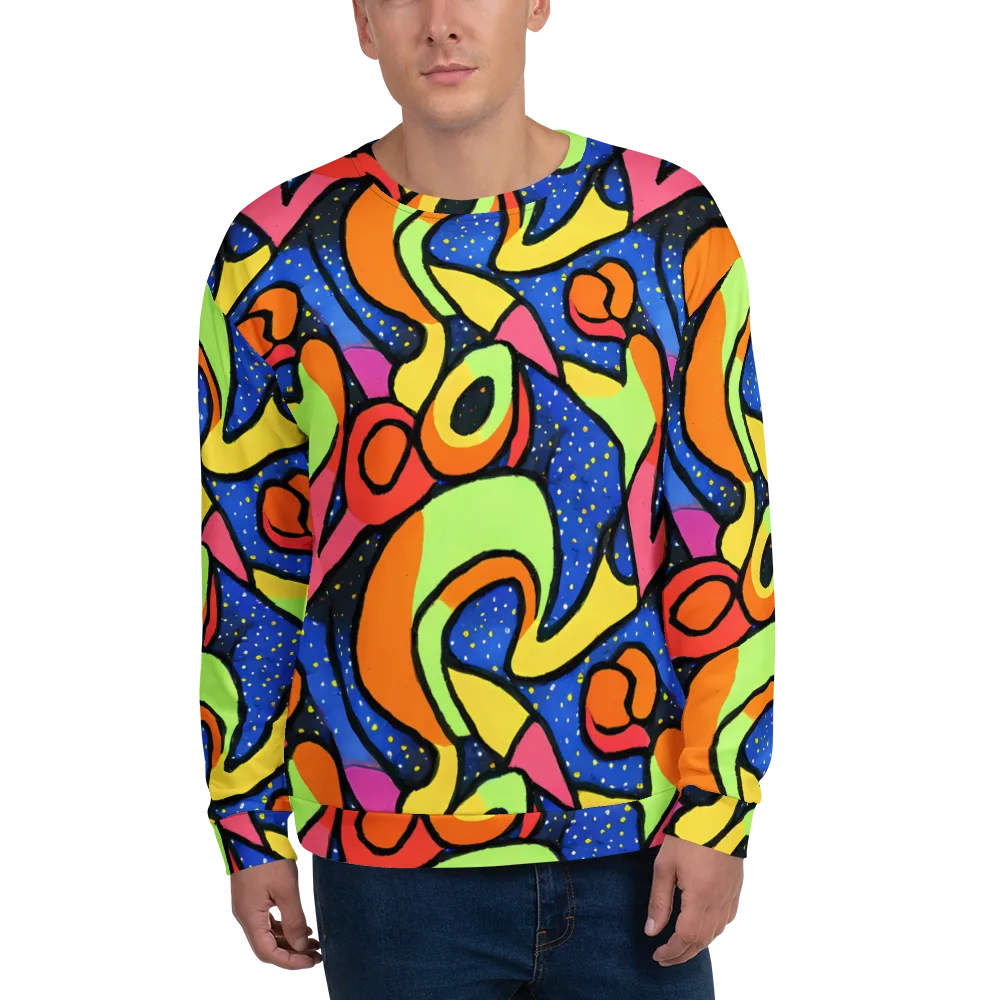 Electric Petal on Sweatshirt — Front