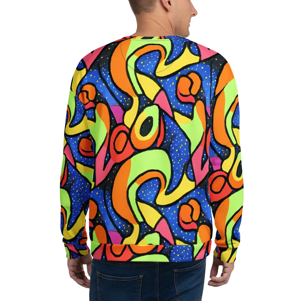 Electric Petal on Sweatshirt — Back