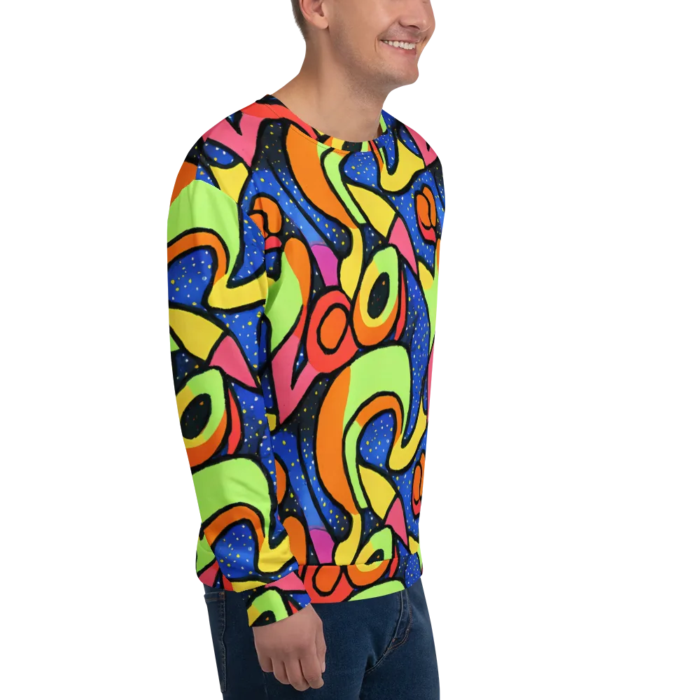 Electric Petal on Sweatshirt — Right Front