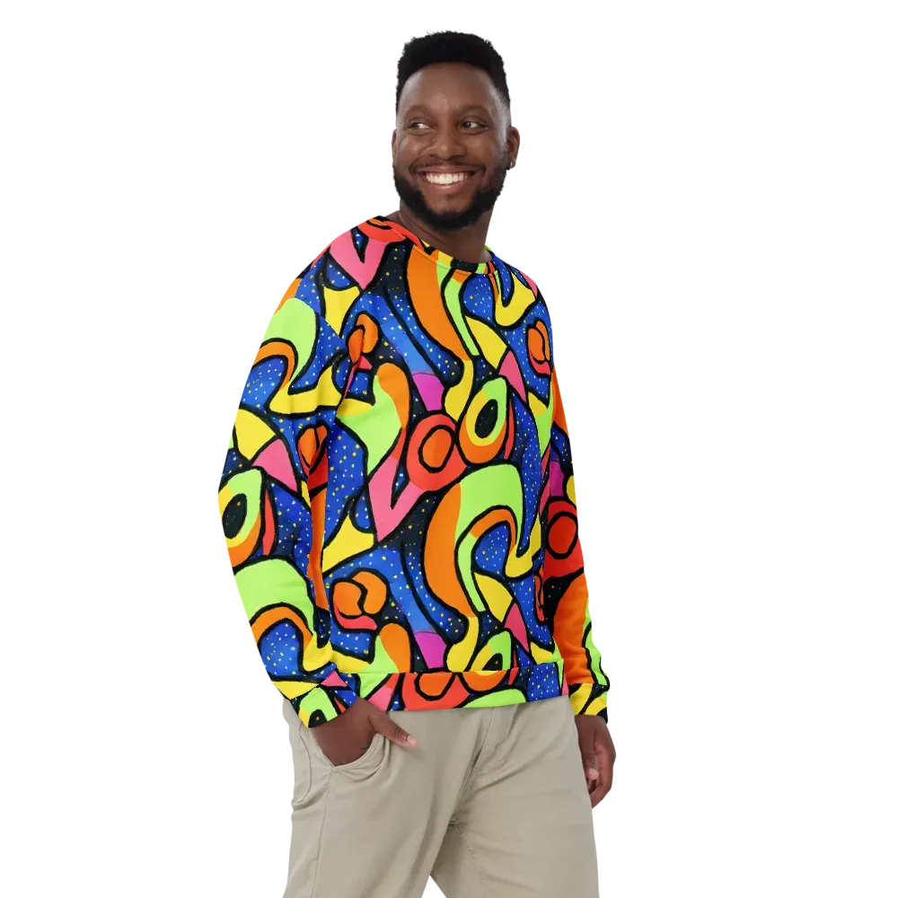 Electric Petal on Sweatshirt — Front
