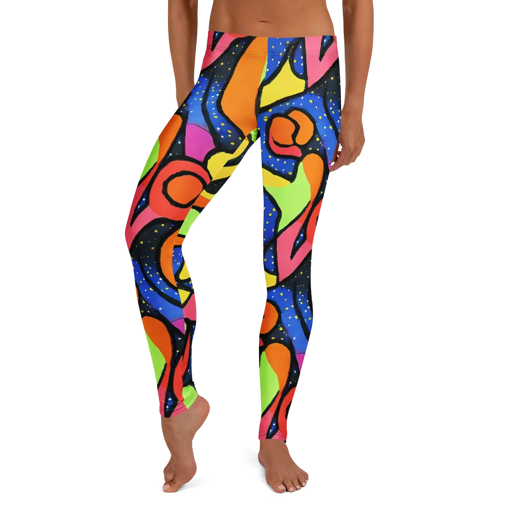 Electric Petal on Leggings — Front