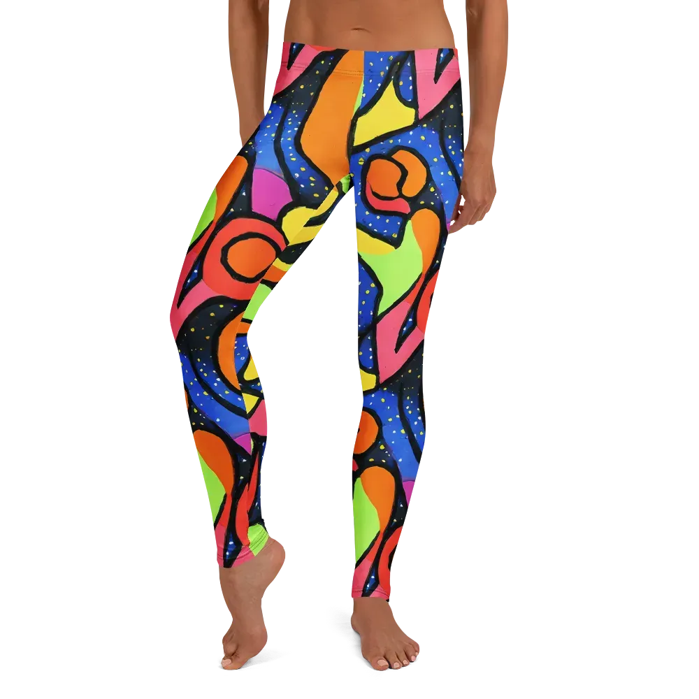 Electric Petal on Leggings — Front