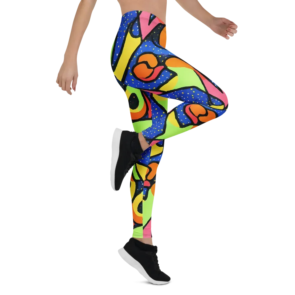 Electric Petal on Leggings — Right