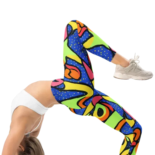 Electric Petal on a Leggings