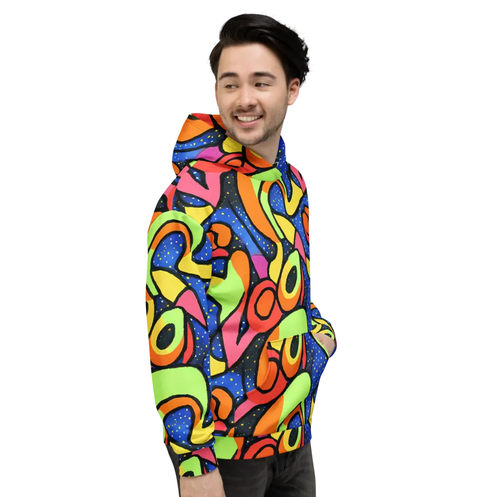 Electric Petal on Hoodie — Right