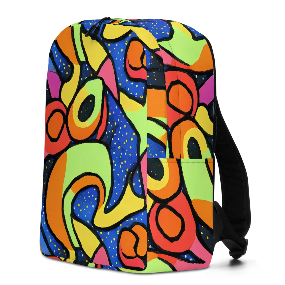 Electric Petal on Minimalist Backpack — Left