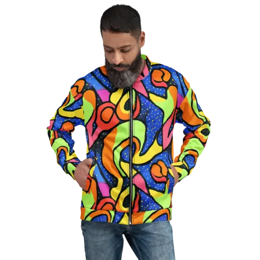 Electric Petal on a Bomber Jacket
