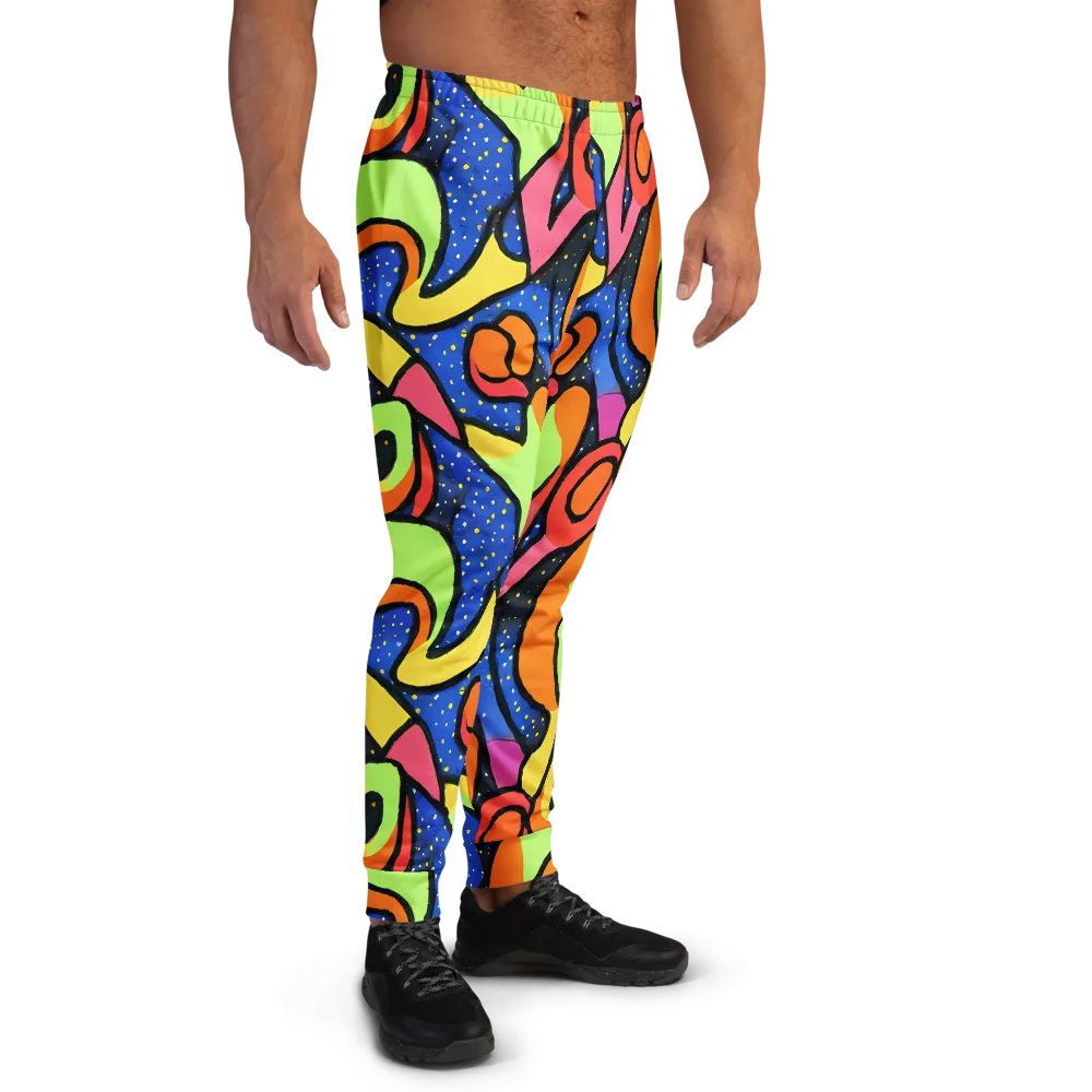 Electric Petal on Men's Joggers — Right