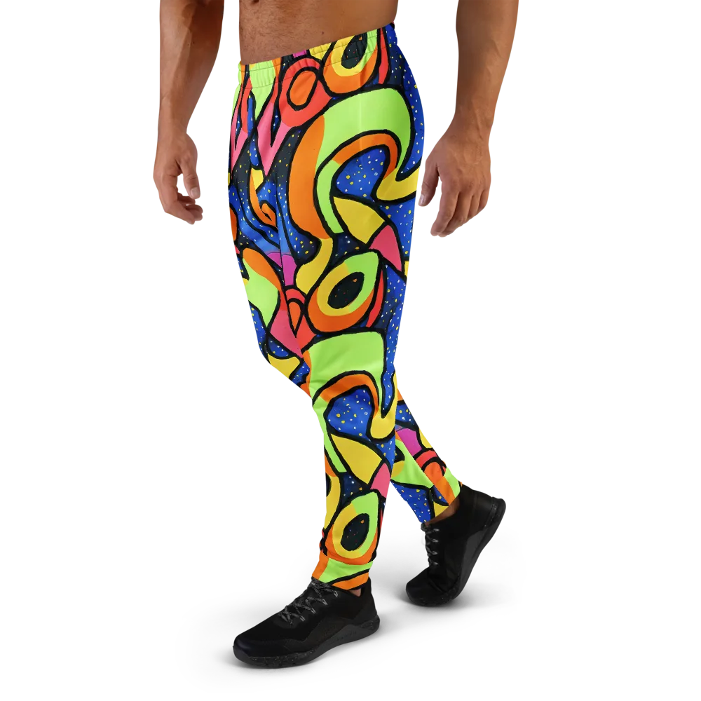 Electric Petal on Men's Joggers — Left