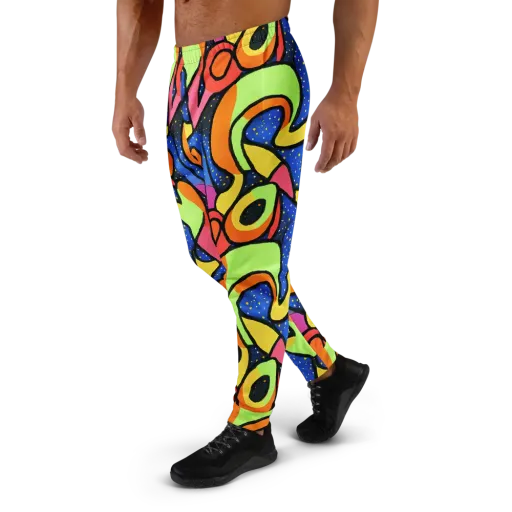 Electric Petal on a Men's Joggers