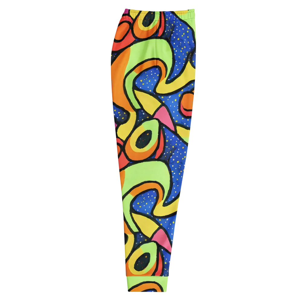 Electric Petal on Men's Joggers — Right