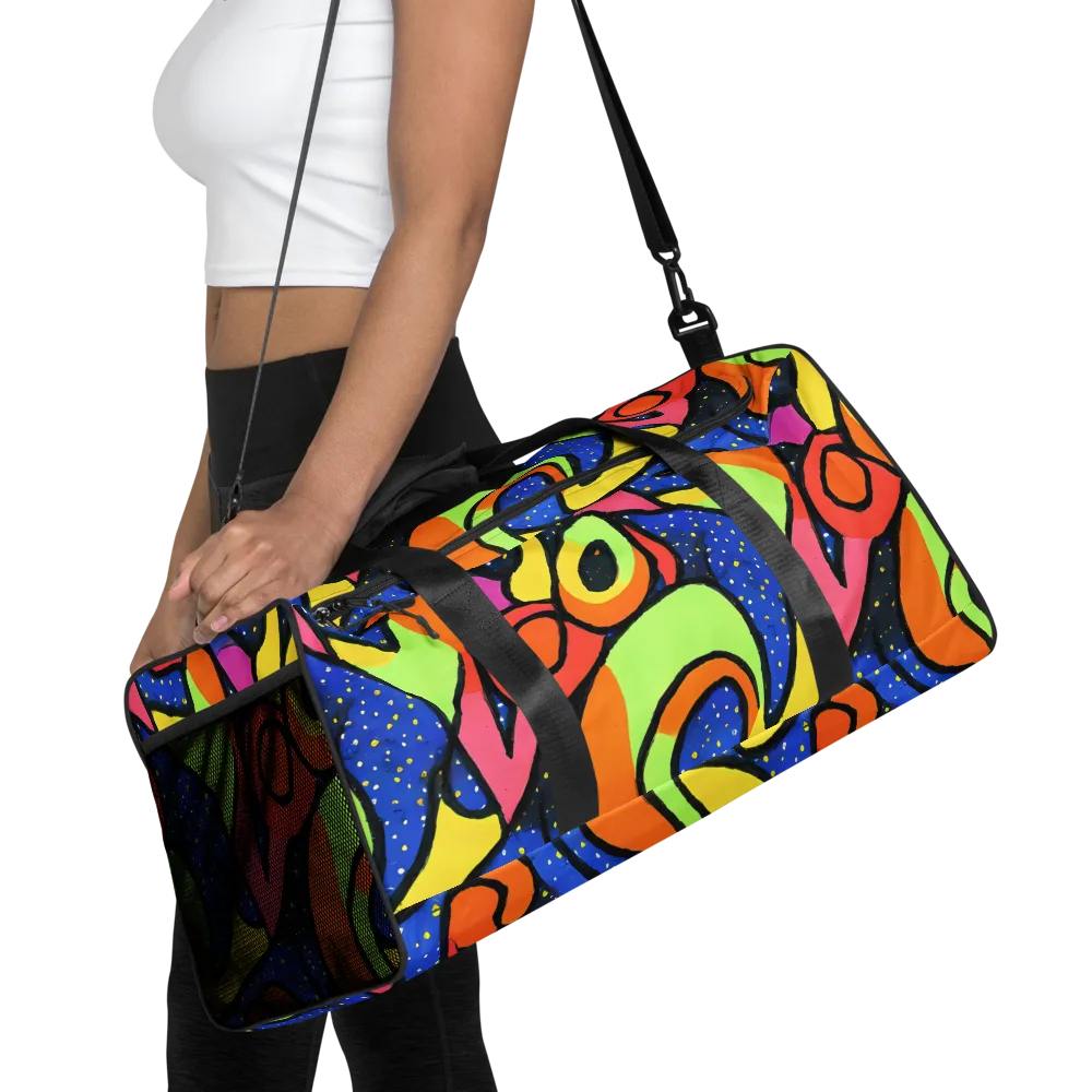 Electric Petal on Duffle Bag — Front