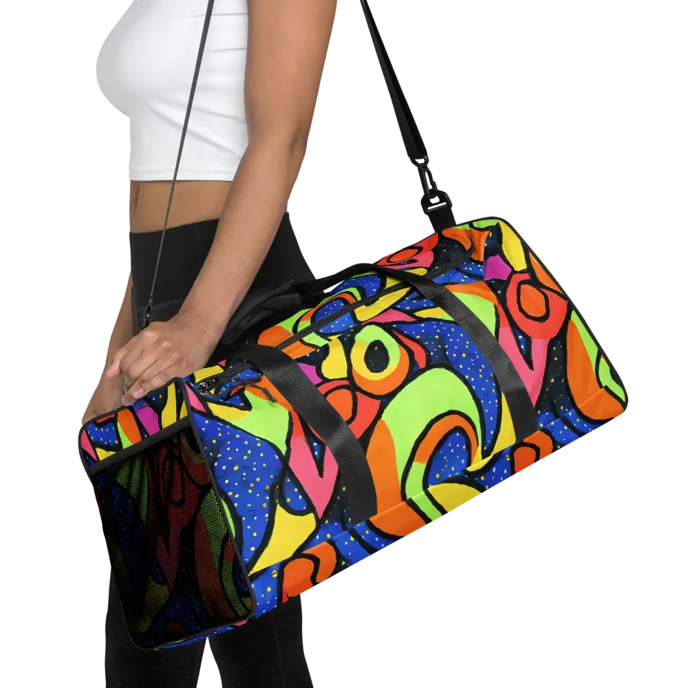 Electric Petal on Duffle Bag — Front