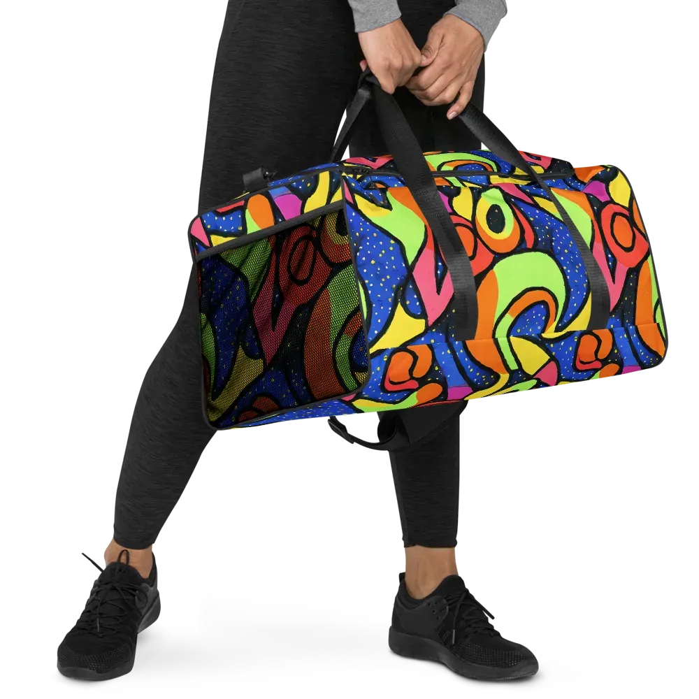 Electric Petal on Duffle Bag — Right Front