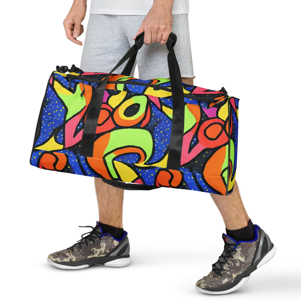 Electric Petal on Duffle Bag — Front