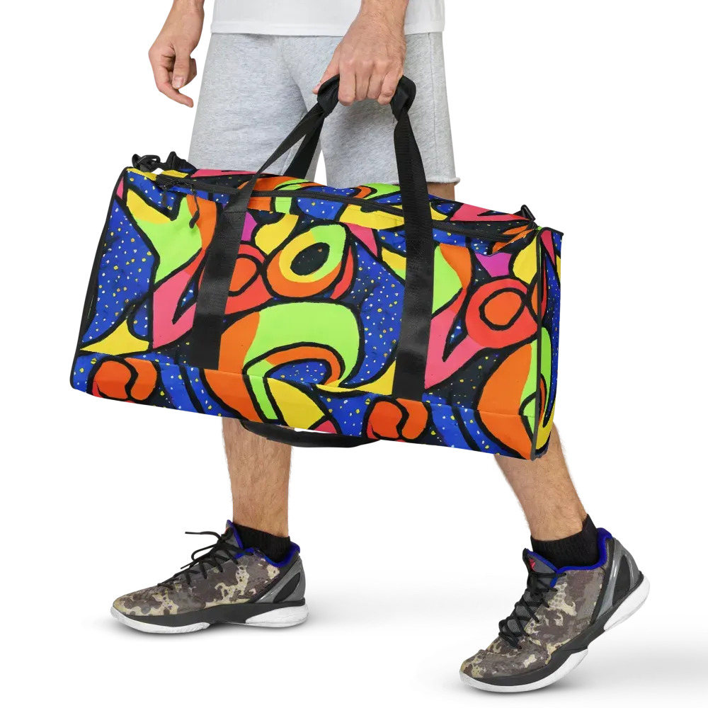 Electric Petal on Duffle Bag — Front