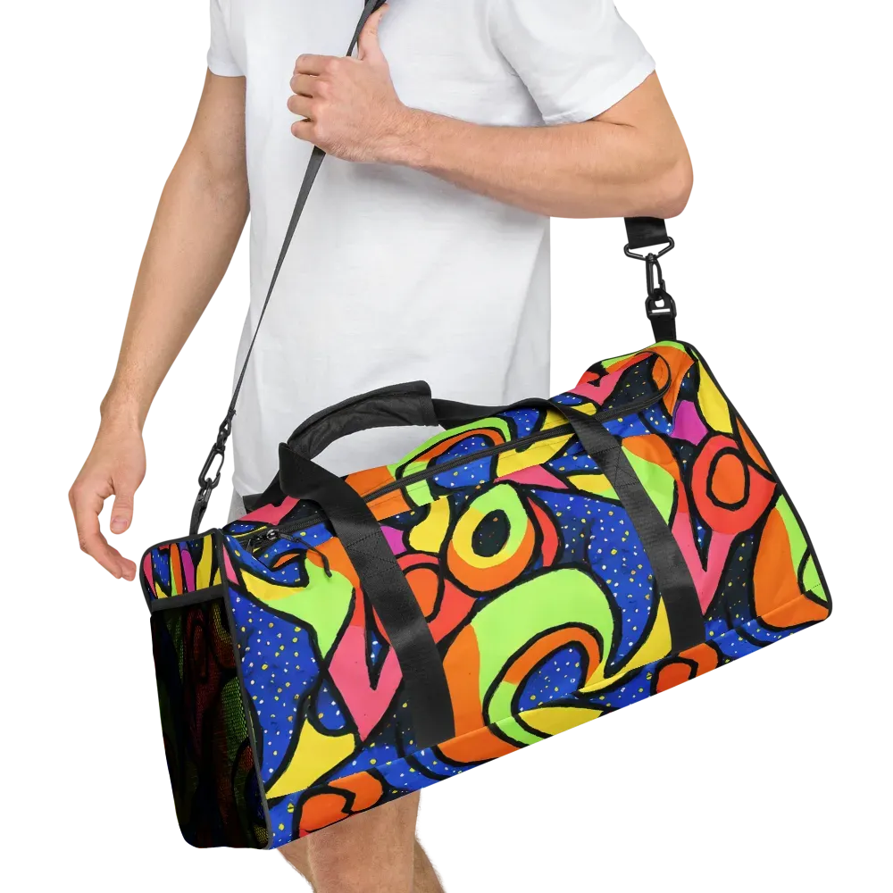 Electric Petal on Duffle Bag — Right Front