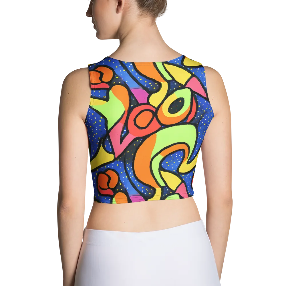 Electric Petal on Crop Top — Back