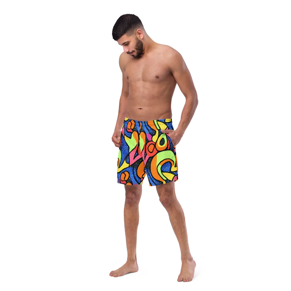 Electric Petal on Swim Trunks — Left Front