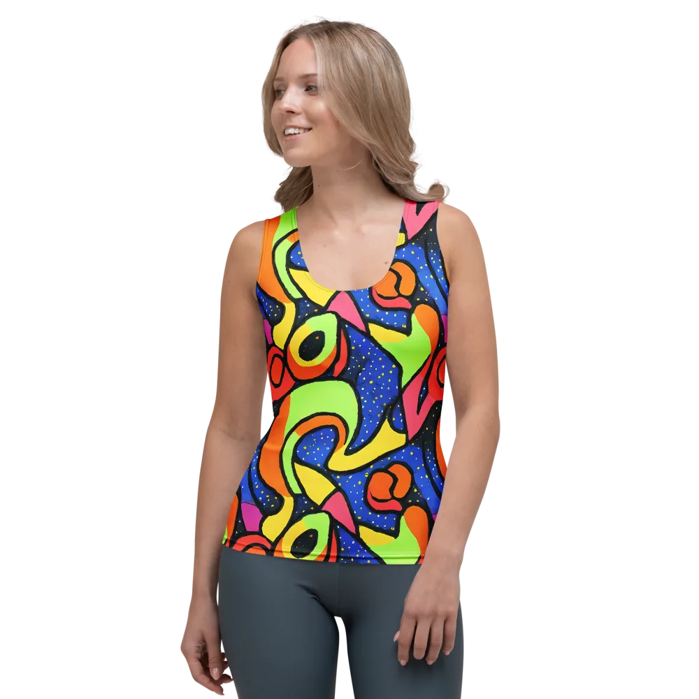 Electric Petal on Women's Tank Top — Front