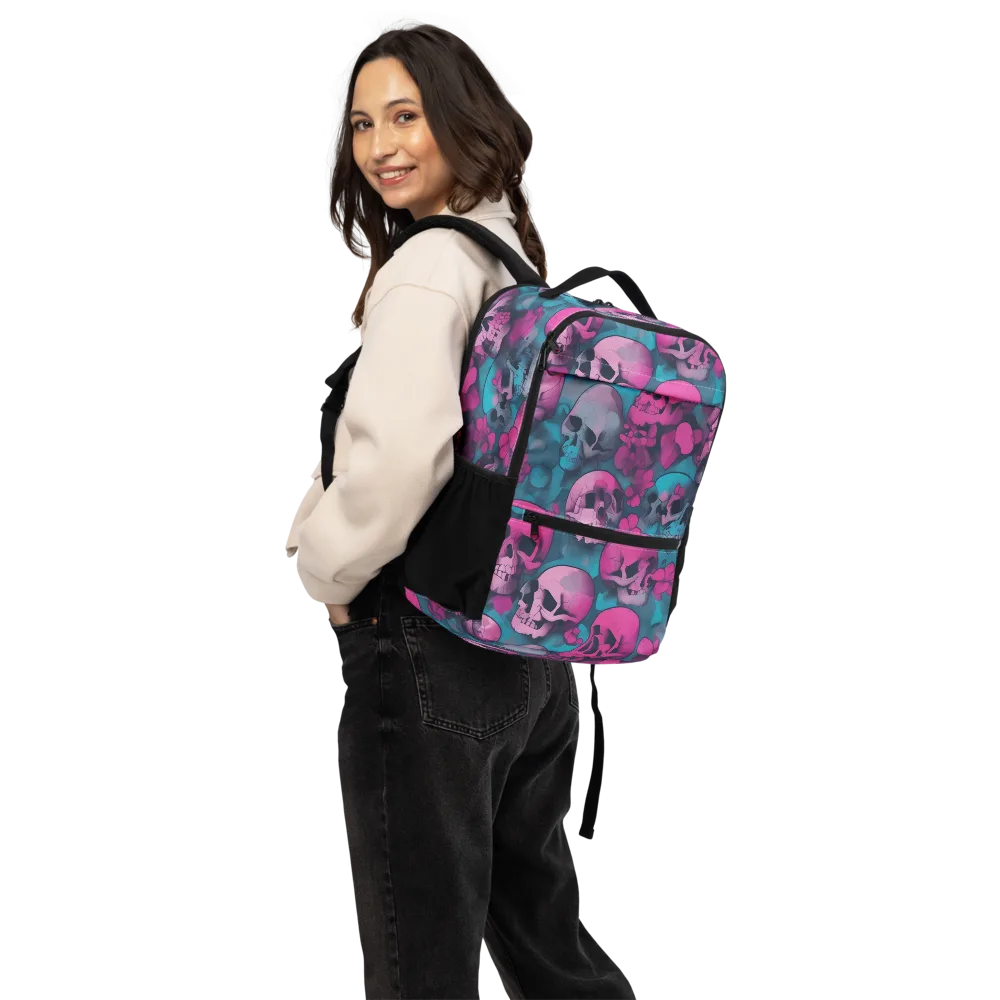 Cotton Candy Crypt on Utility Backpack — Back