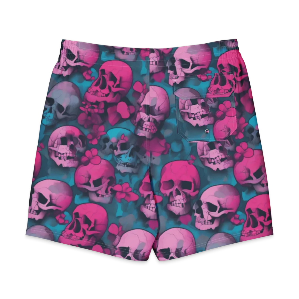 Cotton Candy Crypt on Men's Board Shorts — Back
