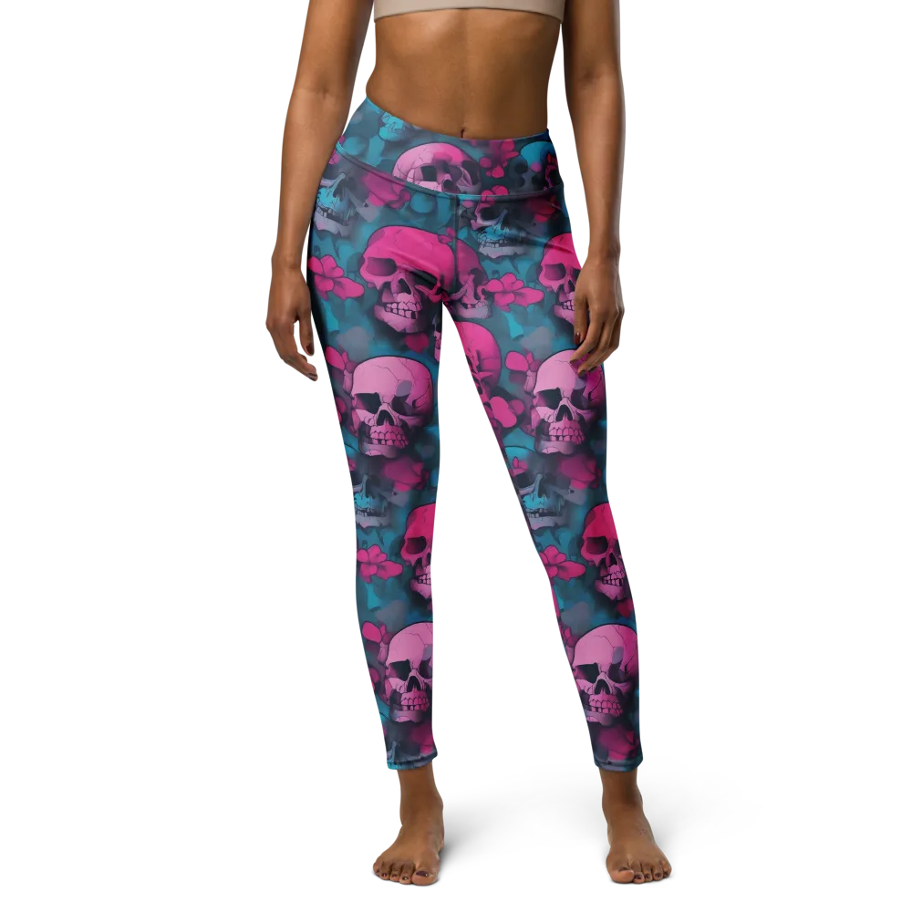 Cotton Candy Crypt on Yoga Leggings — Front