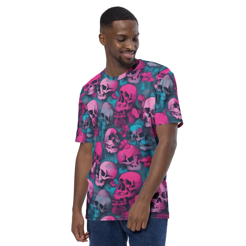 Cotton Candy Crypt on Men's Crew Neck T-Shirt — Left