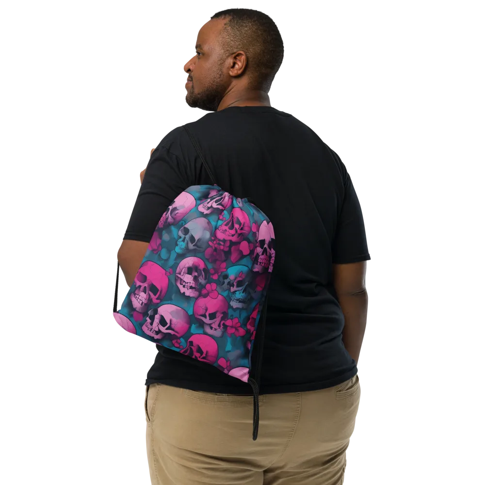 Cotton Candy Crypt on Drawstring Bag — Front