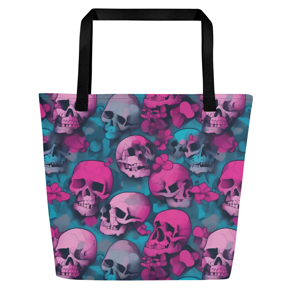 Cotton Candy Crypt on Large Tote Bag W/ Pocket — Front