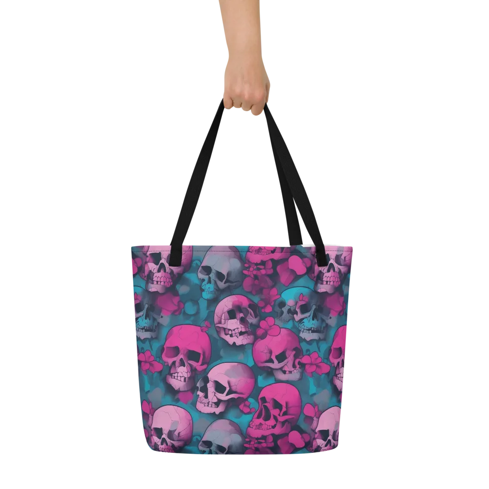 Cotton Candy Crypt on Large Tote Bag W/ Pocket — Front