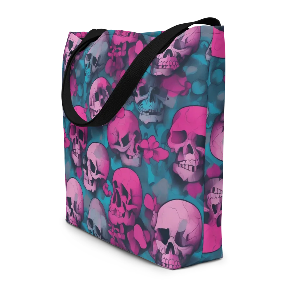Cotton Candy Crypt on Large Tote Bag W/ Pocket — Front