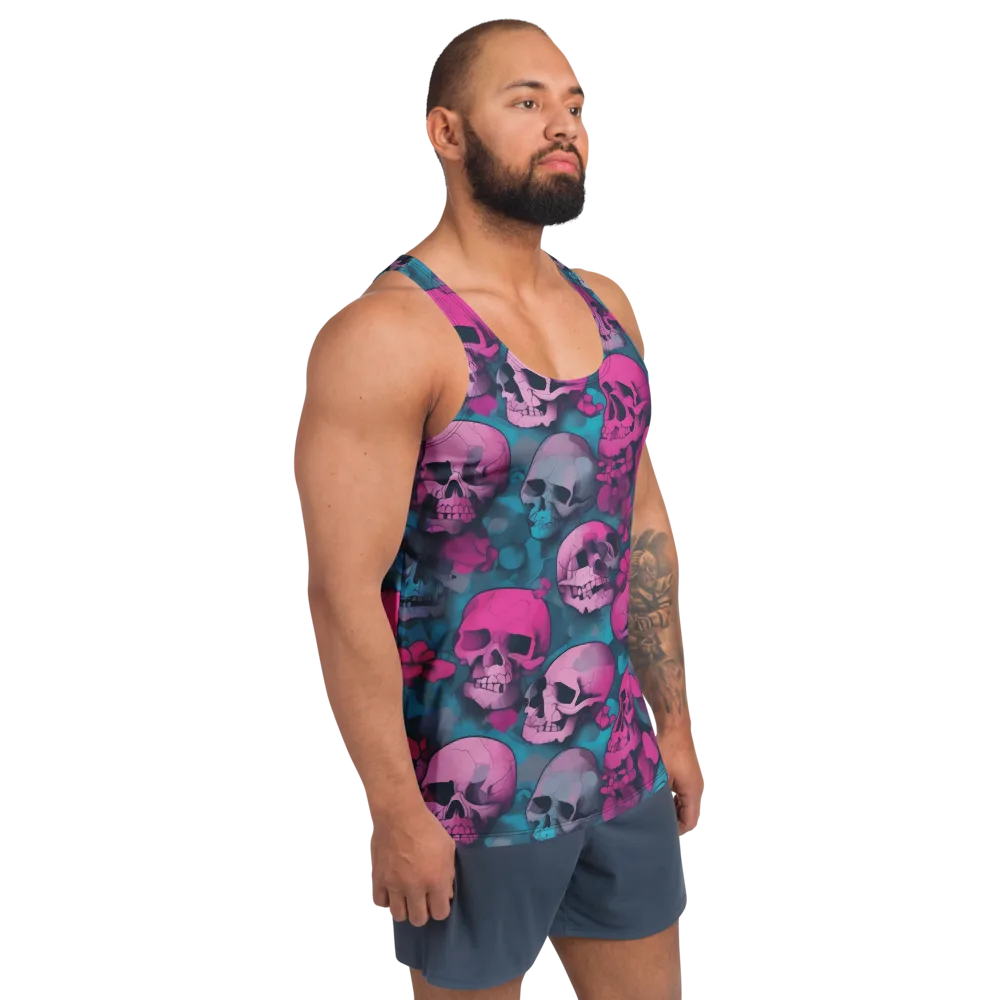 Cotton Candy Crypt on Men's Tank Top — Right Front