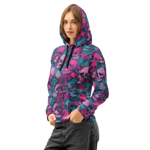 Cotton Candy Crypt on a Cotton Hoodie