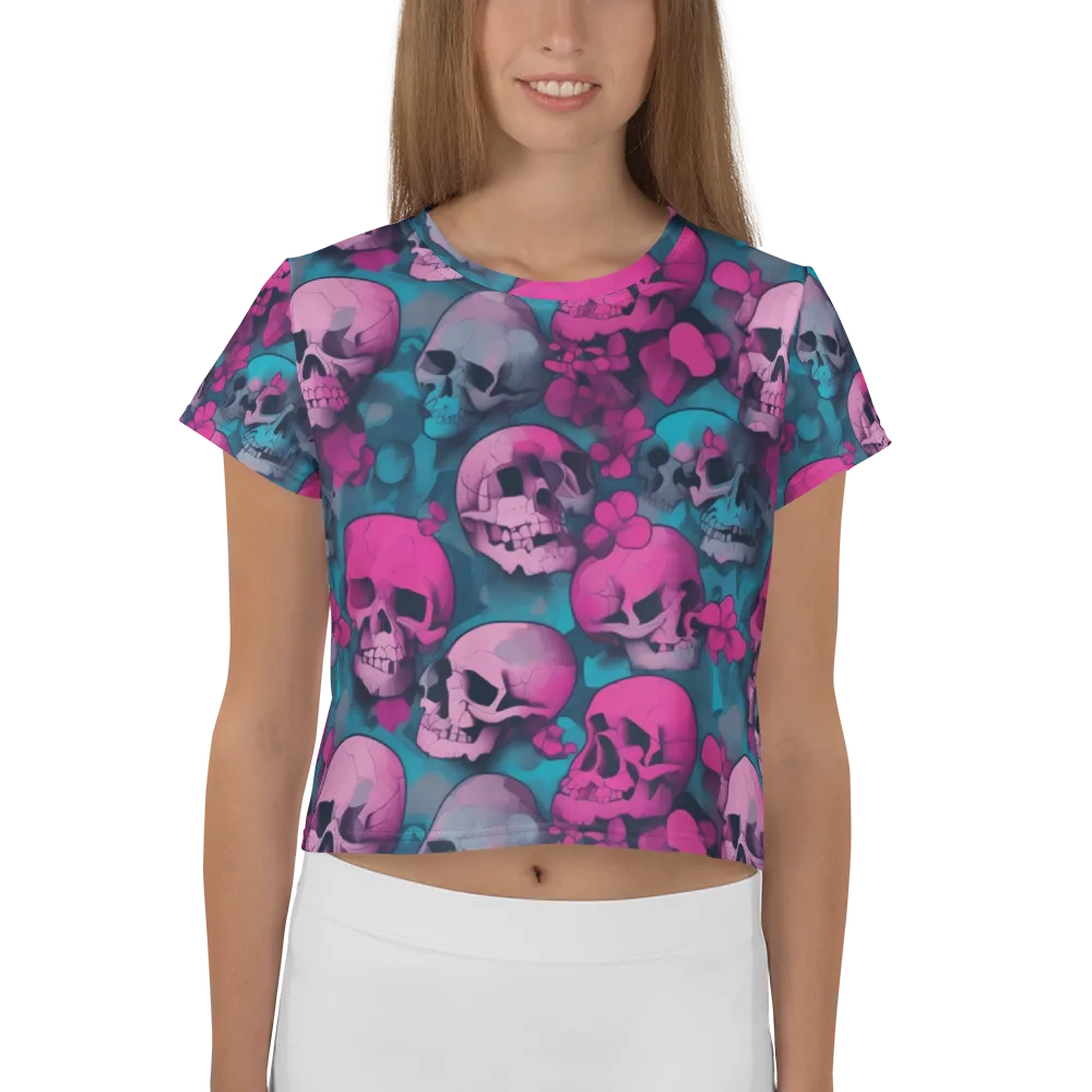 Cotton Candy Crypt on Crop Tee — Front