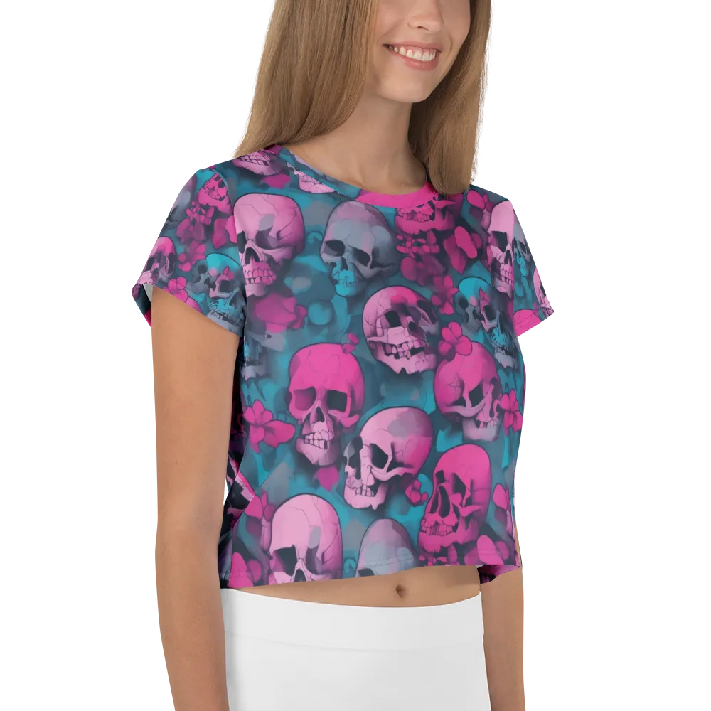Cotton Candy Crypt on Crop Tee — Right