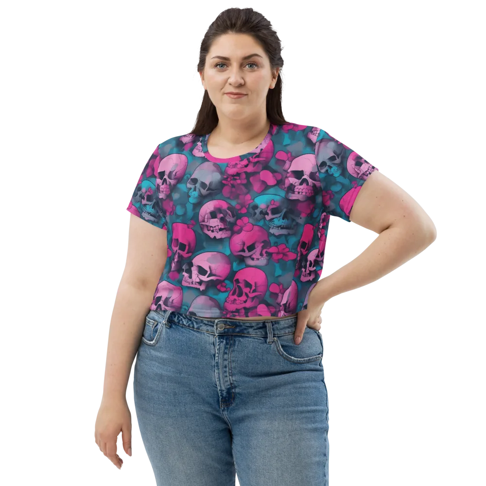 Cotton Candy Crypt on Crop Tee — Front