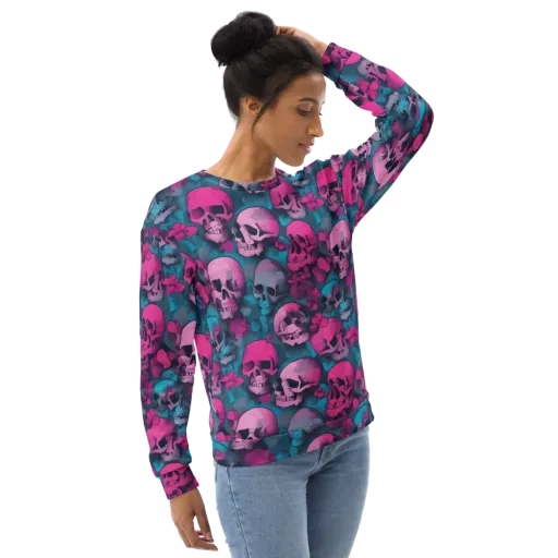 Cotton Candy Crypt on a Sweatshirt