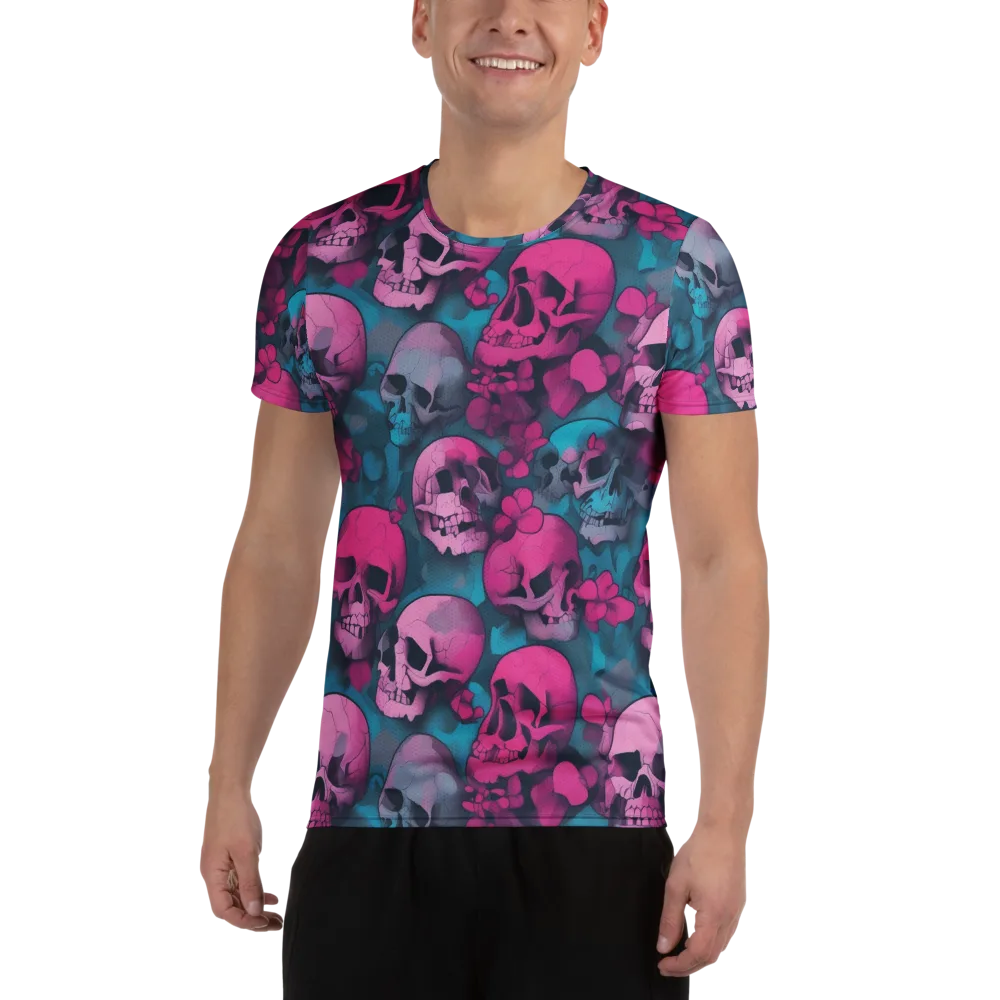 Cotton Candy Crypt on Men's Athletic T-Shirt — Front