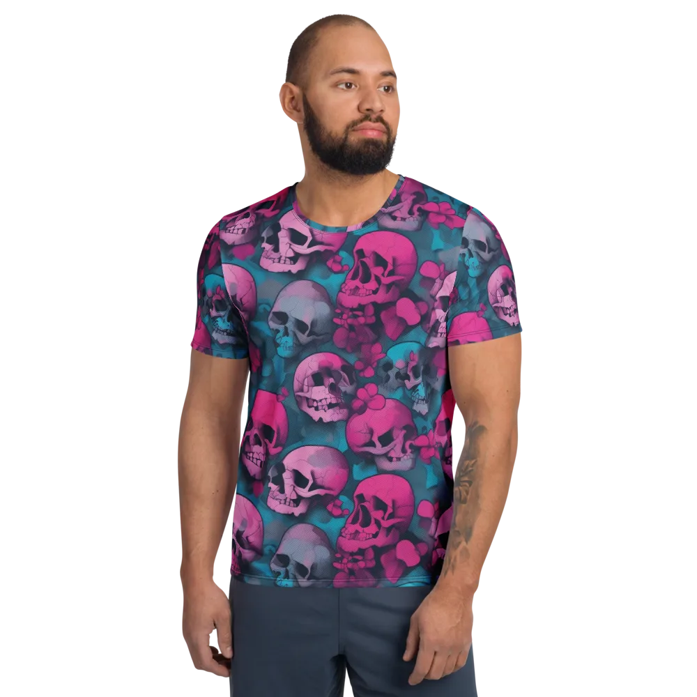 Cotton Candy Crypt on Men's Athletic T-Shirt — Front