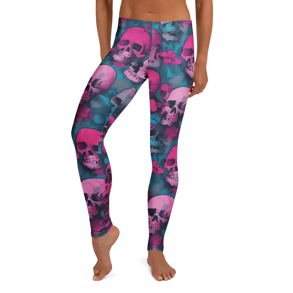 Cotton Candy Crypt on Leggings — Front